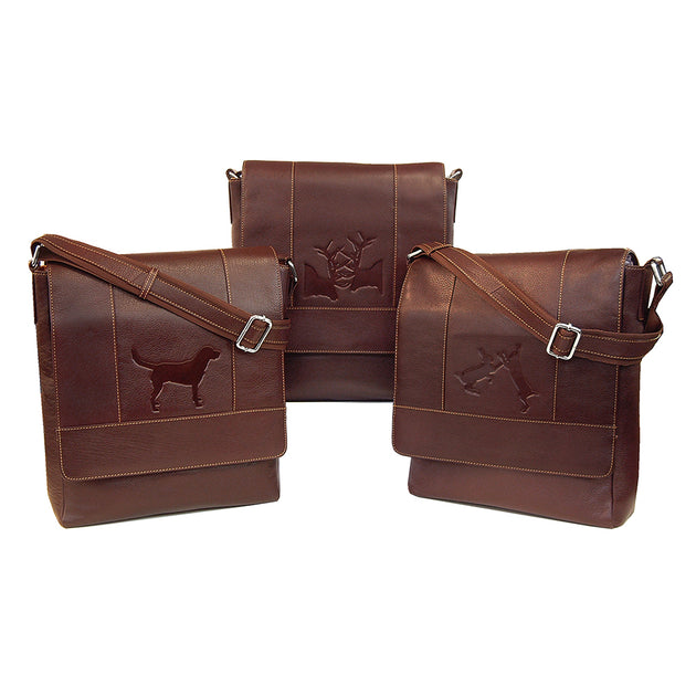 Luxury leather hot sale messenger bag