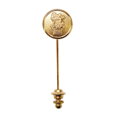 TYLER & TYLER Mens Lapel Pin Lion and Crown Gold Finish