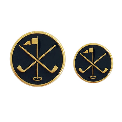 TYLER & TYLER Blazer Buttons Golf Pin Enamel Large and Small