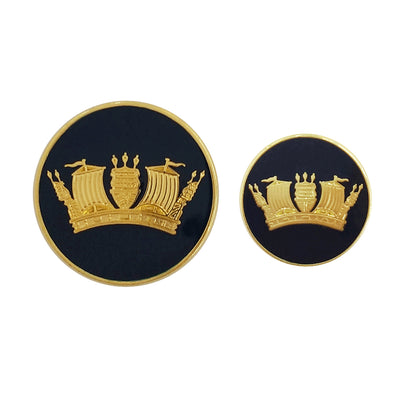 TYLER & TYLER Blazer Buttons Naval Coronet Enamel Large and Small