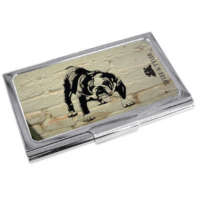 TYLER & TYLER Metal Business Card Holder Barry Bulldog