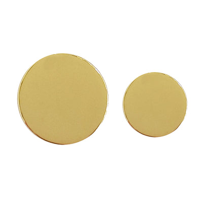 TYLER & TYLER Blazer Buttons Plain Gold Large and Small