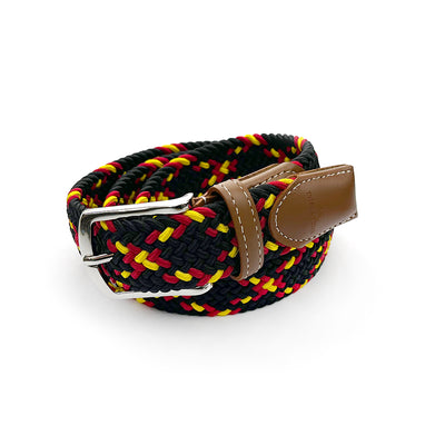 TYLER & TYLER Aztec Black Woven Belt