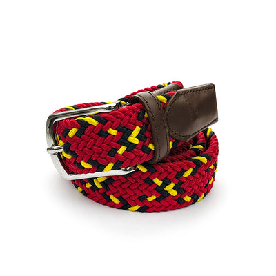 TYLER & TYLER Aztec Red Woven Belt