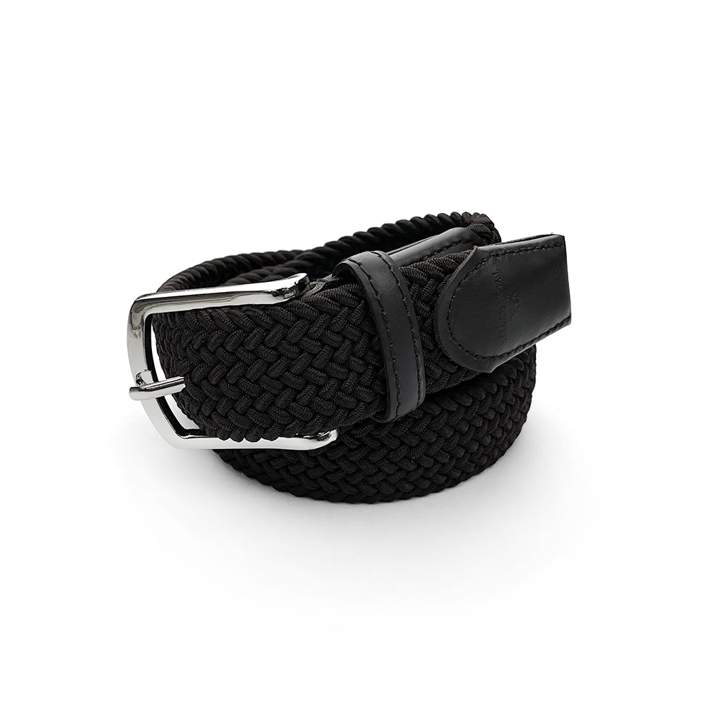 black woven belt