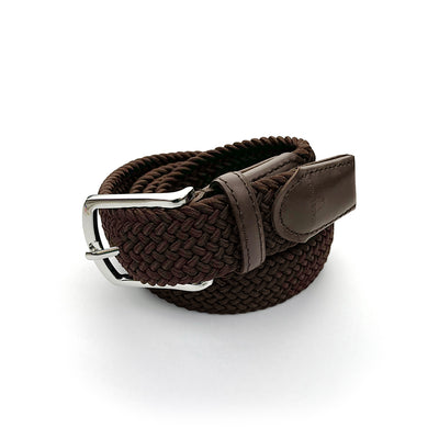 TYLER & TYLER Brown Woven Belt