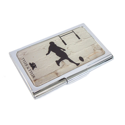 TYLER & TYLER Metal Business Card Holder Rugby Conversion