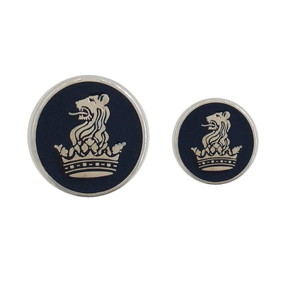 TYLER & TYLER Blazer Buttons Lion and Coronet Enamel Large and Small