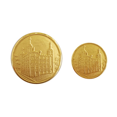 TYLER & TYLER Blazer Buttons White Tower Large and Small