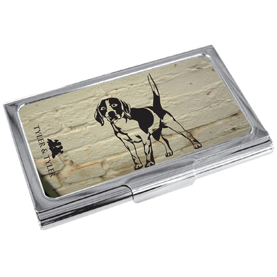 TYLER & TYLER Metal Business Card Holder Beagle