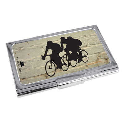 TYLER & TYLER Metal Business Card Holder Bicycle Racers