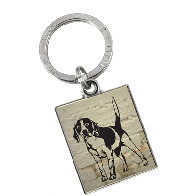 TYLER & TYLER Metal Key Ring Beagle