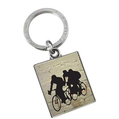 TYLER & TYLER Metal Key Ring Bicycle Racers
