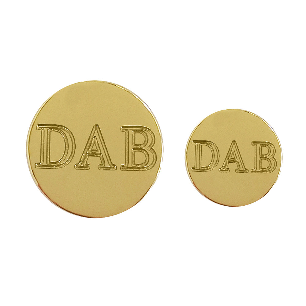 TYLER TYLER Personalised Blazer Buttons Gold Finish