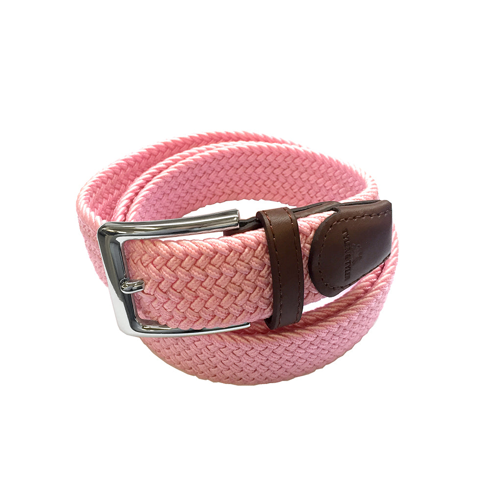 Pink Weave Belts TYLER TYLER Pink Woven Belt – TYLER And TYLER