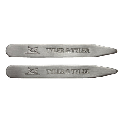 TYLER & TYLER Stainless Steel Collar Stays Pheasant