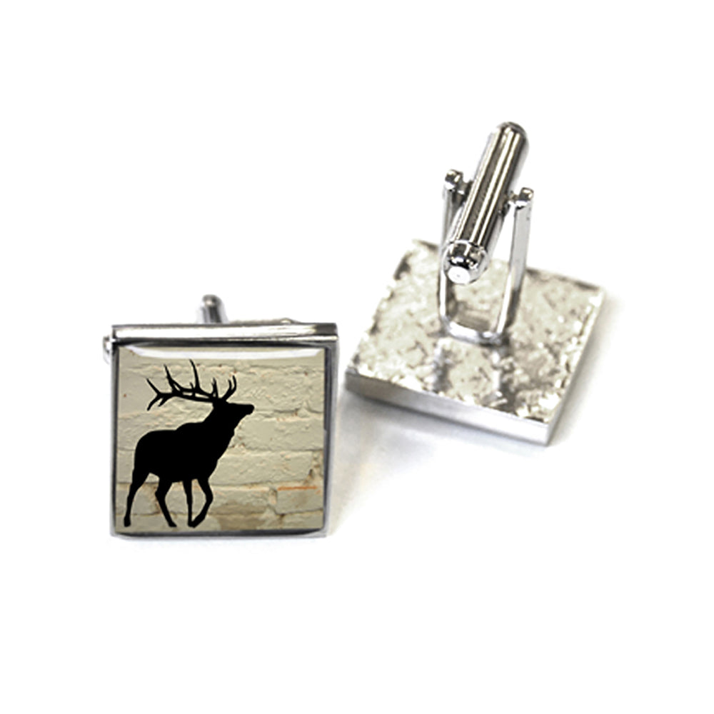 Silver stag cufflinks shop