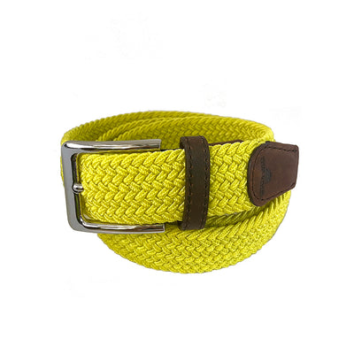 TYLER & TYLER Yellow Woven Belt